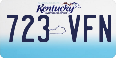 KY license plate 723VFN