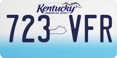 KY license plate 723VFR