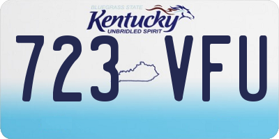 KY license plate 723VFU