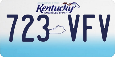 KY license plate 723VFV