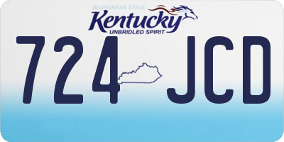 KY license plate 724JCD