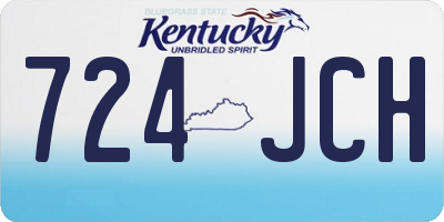 KY license plate 724JCH