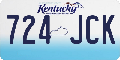 KY license plate 724JCK