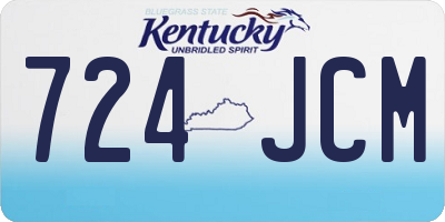 KY license plate 724JCM