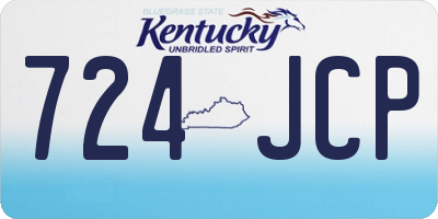 KY license plate 724JCP