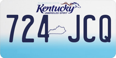 KY license plate 724JCQ