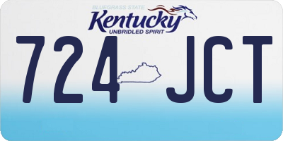 KY license plate 724JCT