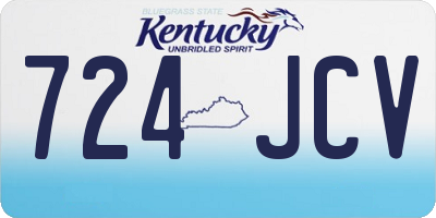 KY license plate 724JCV