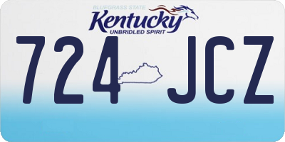 KY license plate 724JCZ
