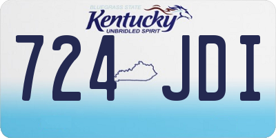 KY license plate 724JDI