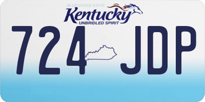 KY license plate 724JDP