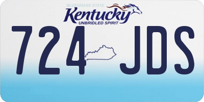 KY license plate 724JDS