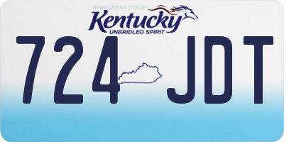 KY license plate 724JDT