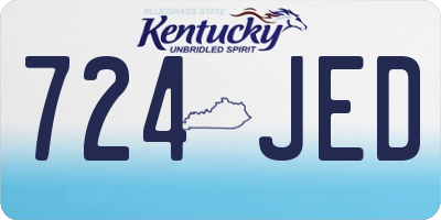 KY license plate 724JED