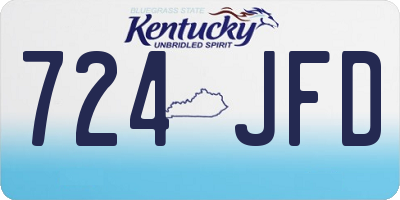 KY license plate 724JFD