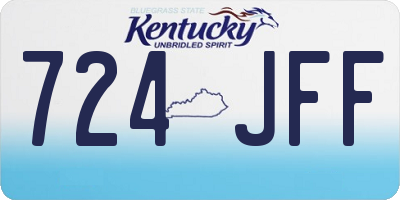 KY license plate 724JFF