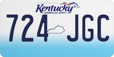 KY license plate 724JGC