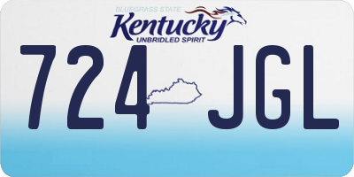 KY license plate 724JGL