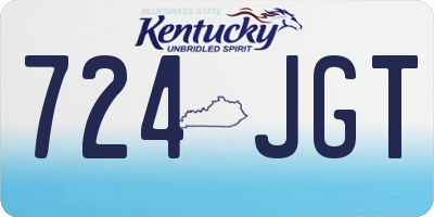 KY license plate 724JGT