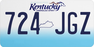 KY license plate 724JGZ