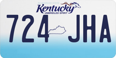 KY license plate 724JHA