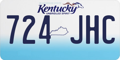 KY license plate 724JHC