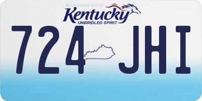 KY license plate 724JHI