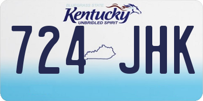 KY license plate 724JHK