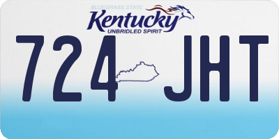 KY license plate 724JHT