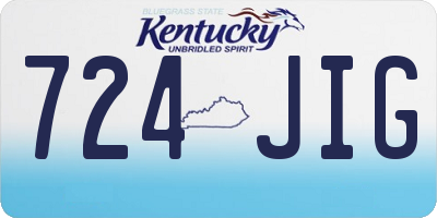 KY license plate 724JIG