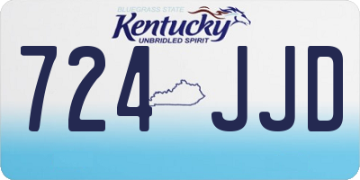 KY license plate 724JJD