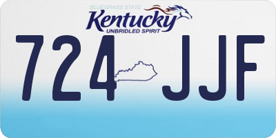 KY license plate 724JJF
