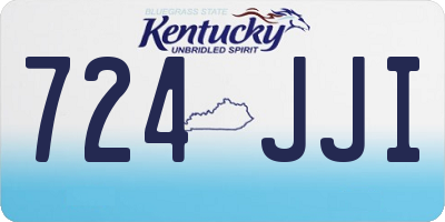 KY license plate 724JJI