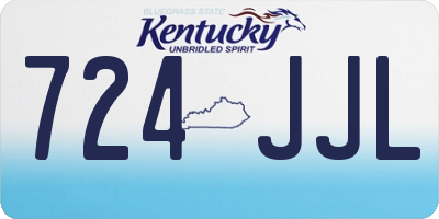 KY license plate 724JJL