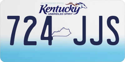 KY license plate 724JJS