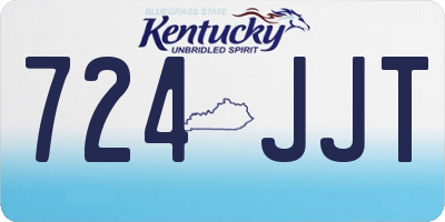 KY license plate 724JJT