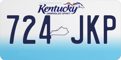 KY license plate 724JKP