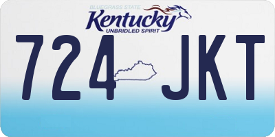 KY license plate 724JKT