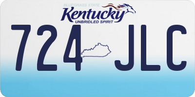 KY license plate 724JLC