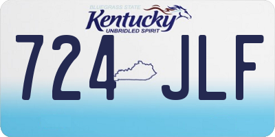 KY license plate 724JLF