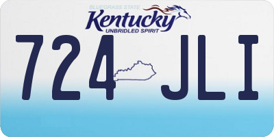 KY license plate 724JLI