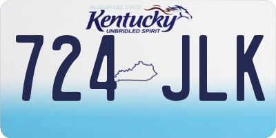 KY license plate 724JLK