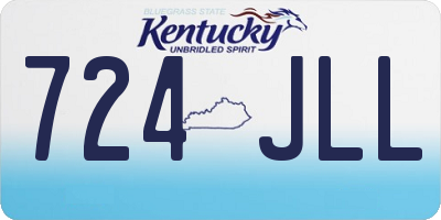 KY license plate 724JLL