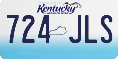 KY license plate 724JLS