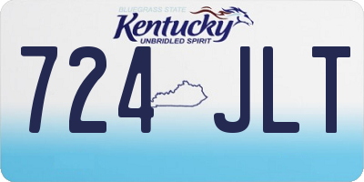 KY license plate 724JLT