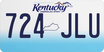 KY license plate 724JLU