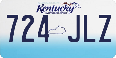 KY license plate 724JLZ