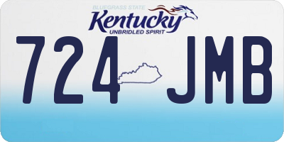KY license plate 724JMB