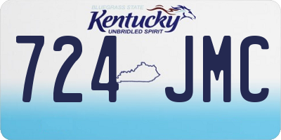 KY license plate 724JMC