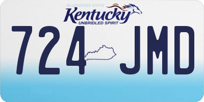 KY license plate 724JMD
